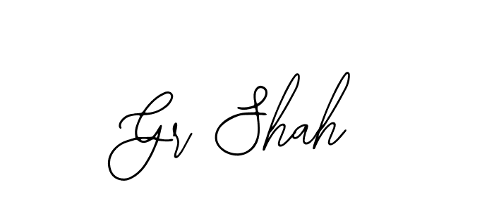 Design your own signature with our free online signature maker. With this signature software, you can create a handwritten (Bearetta-2O07w) signature for name Gr Shah. Gr Shah signature style 12 images and pictures png