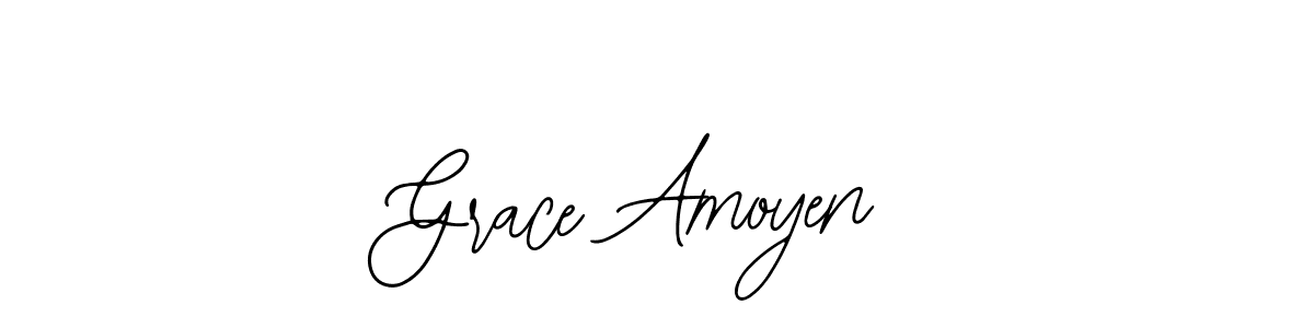 You should practise on your own different ways (Bearetta-2O07w) to write your name (Grace Amoyen) in signature. don't let someone else do it for you. Grace Amoyen signature style 12 images and pictures png