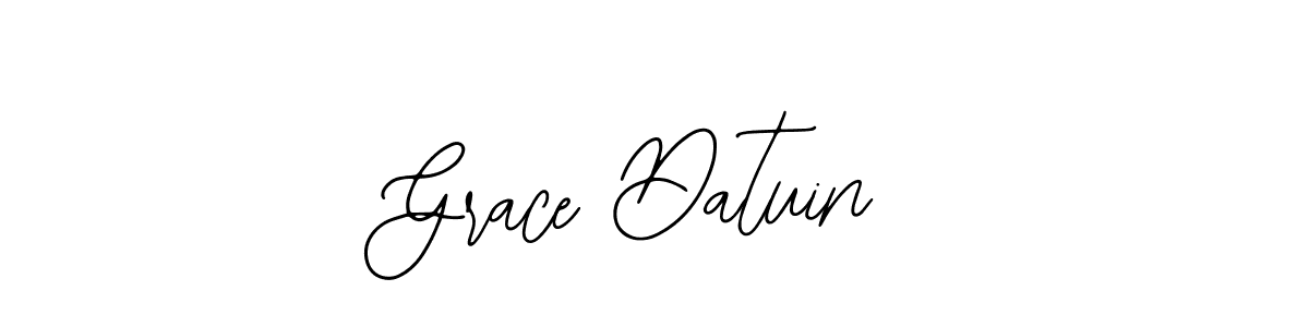 Also You can easily find your signature by using the search form. We will create Grace Datuin name handwritten signature images for you free of cost using Bearetta-2O07w sign style. Grace Datuin signature style 12 images and pictures png