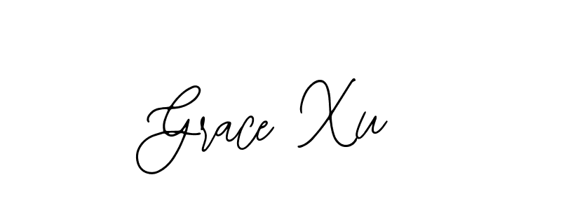 You should practise on your own different ways (Bearetta-2O07w) to write your name (Grace Xu) in signature. don't let someone else do it for you. Grace Xu signature style 12 images and pictures png