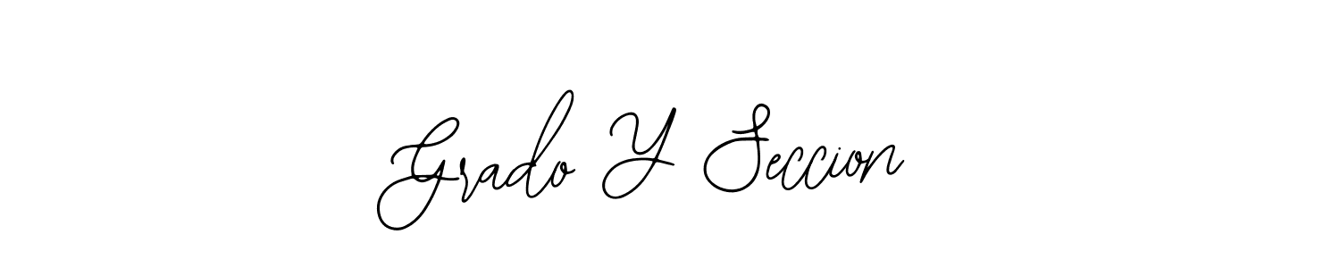 How to make Grado Y Seccion name signature. Use Bearetta-2O07w style for creating short signs online. This is the latest handwritten sign. Grado Y Seccion signature style 12 images and pictures png