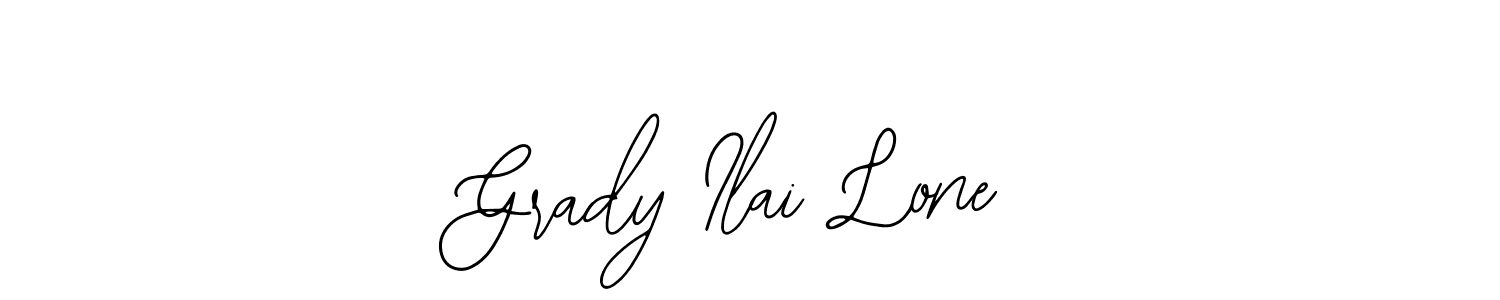 if you are searching for the best signature style for your name Grady Ilai Lone. so please give up your signature search. here we have designed multiple signature styles  using Bearetta-2O07w. Grady Ilai Lone signature style 12 images and pictures png