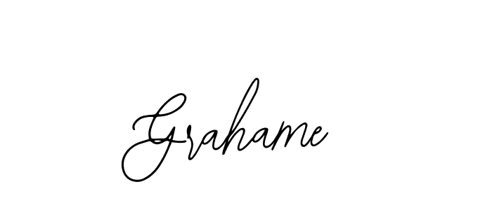 Design your own signature with our free online signature maker. With this signature software, you can create a handwritten (Bearetta-2O07w) signature for name Grahame. Grahame signature style 12 images and pictures png