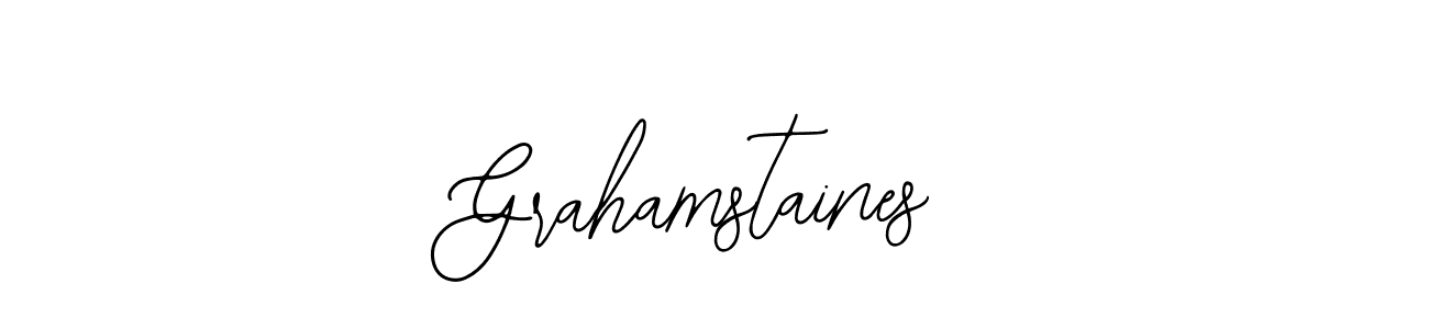 Similarly Bearetta-2O07w is the best handwritten signature design. Signature creator online .You can use it as an online autograph creator for name Grahamstaines. Grahamstaines signature style 12 images and pictures png