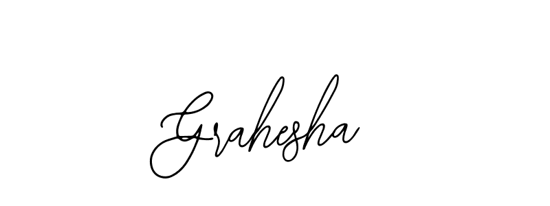 How to make Grahesha name signature. Use Bearetta-2O07w style for creating short signs online. This is the latest handwritten sign. Grahesha signature style 12 images and pictures png