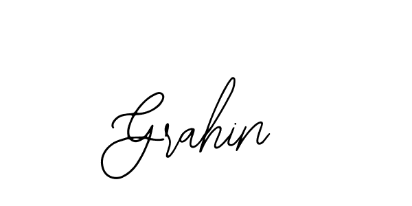 Use a signature maker to create a handwritten signature online. With this signature software, you can design (Bearetta-2O07w) your own signature for name Grahin. Grahin signature style 12 images and pictures png