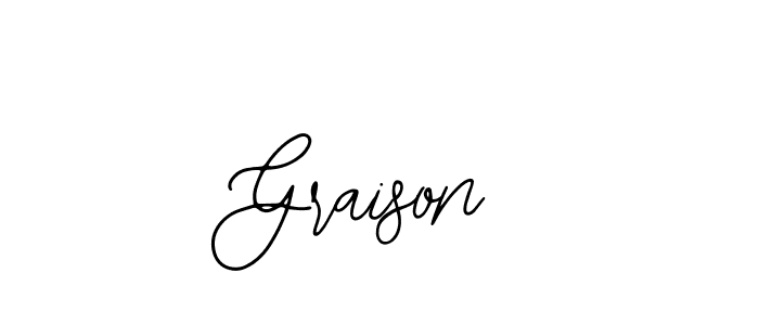 Use a signature maker to create a handwritten signature online. With this signature software, you can design (Bearetta-2O07w) your own signature for name Graison. Graison signature style 12 images and pictures png