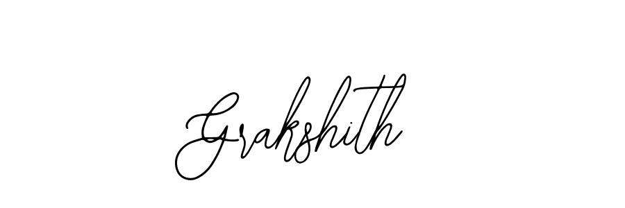 Similarly Bearetta-2O07w is the best handwritten signature design. Signature creator online .You can use it as an online autograph creator for name Grakshith. Grakshith signature style 12 images and pictures png