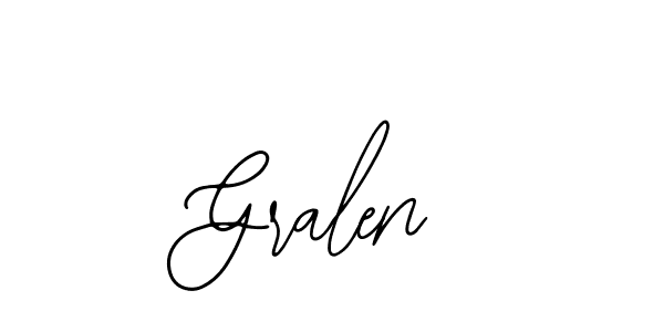 Also we have Gralen name is the best signature style. Create professional handwritten signature collection using Bearetta-2O07w autograph style. Gralen signature style 12 images and pictures png