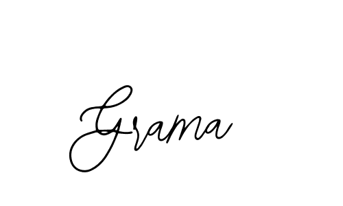 You should practise on your own different ways (Bearetta-2O07w) to write your name (Grama) in signature. don't let someone else do it for you. Grama signature style 12 images and pictures png