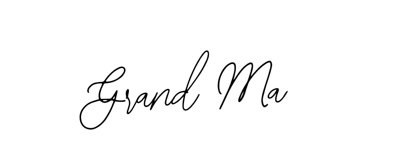 Use a signature maker to create a handwritten signature online. With this signature software, you can design (Bearetta-2O07w) your own signature for name Grand Ma. Grand Ma signature style 12 images and pictures png