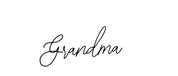You should practise on your own different ways (Bearetta-2O07w) to write your name (Grandma) in signature. don't let someone else do it for you. Grandma signature style 12 images and pictures png