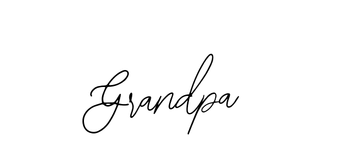 How to make Grandpa name signature. Use Bearetta-2O07w style for creating short signs online. This is the latest handwritten sign. Grandpa signature style 12 images and pictures png
