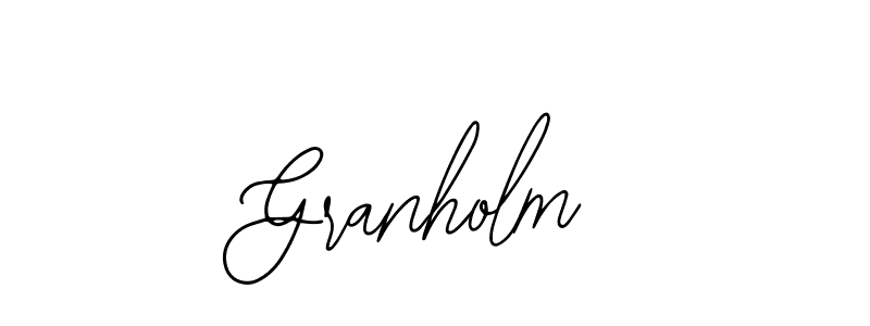 How to make Granholm name signature. Use Bearetta-2O07w style for creating short signs online. This is the latest handwritten sign. Granholm signature style 12 images and pictures png
