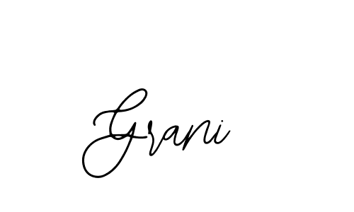 Use a signature maker to create a handwritten signature online. With this signature software, you can design (Bearetta-2O07w) your own signature for name Grani. Grani signature style 12 images and pictures png