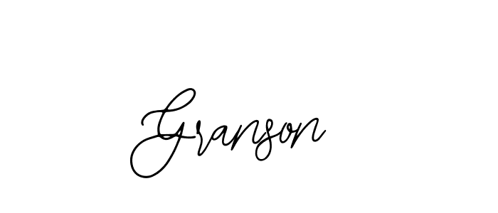 How to make Granson name signature. Use Bearetta-2O07w style for creating short signs online. This is the latest handwritten sign. Granson signature style 12 images and pictures png