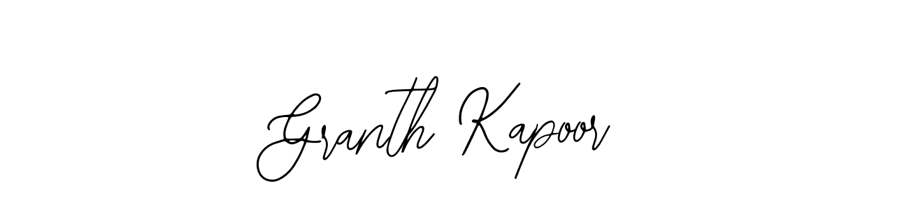 Make a beautiful signature design for name Granth Kapoor. Use this online signature maker to create a handwritten signature for free. Granth Kapoor signature style 12 images and pictures png