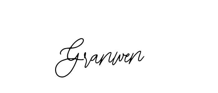 You should practise on your own different ways (Bearetta-2O07w) to write your name (Granwen) in signature. don't let someone else do it for you. Granwen signature style 12 images and pictures png