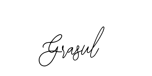 Similarly Bearetta-2O07w is the best handwritten signature design. Signature creator online .You can use it as an online autograph creator for name Grasul. Grasul signature style 12 images and pictures png