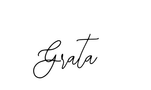 Grata stylish signature style. Best Handwritten Sign (Bearetta-2O07w) for my name. Handwritten Signature Collection Ideas for my name Grata. Grata signature style 12 images and pictures png