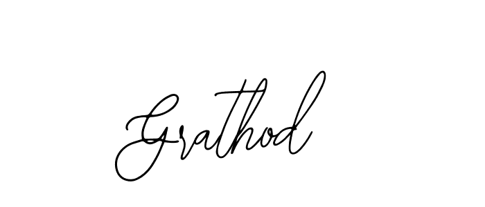 Use a signature maker to create a handwritten signature online. With this signature software, you can design (Bearetta-2O07w) your own signature for name Grathod. Grathod signature style 12 images and pictures png