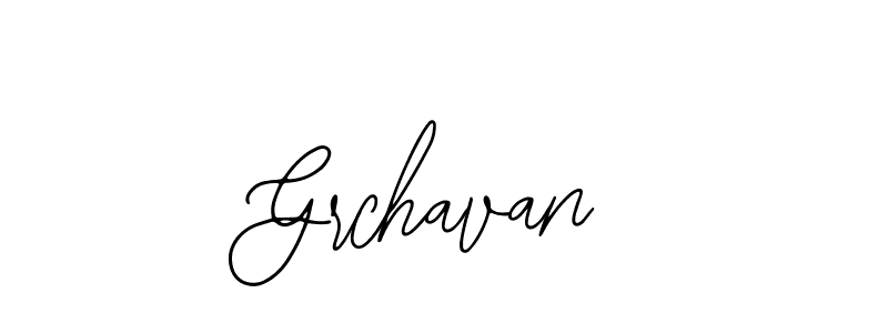 if you are searching for the best signature style for your name Grchavan. so please give up your signature search. here we have designed multiple signature styles  using Bearetta-2O07w. Grchavan signature style 12 images and pictures png