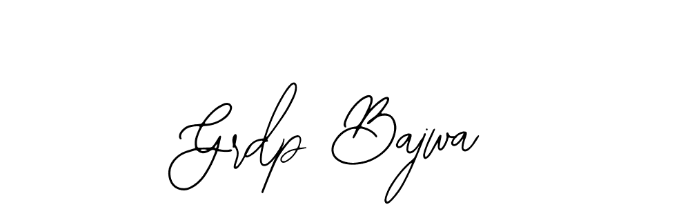 if you are searching for the best signature style for your name Grdp Bajwa. so please give up your signature search. here we have designed multiple signature styles  using Bearetta-2O07w. Grdp Bajwa signature style 12 images and pictures png