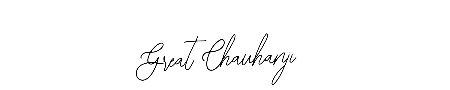 Design your own signature with our free online signature maker. With this signature software, you can create a handwritten (Bearetta-2O07w) signature for name Great Chauhanji. Great Chauhanji signature style 12 images and pictures png