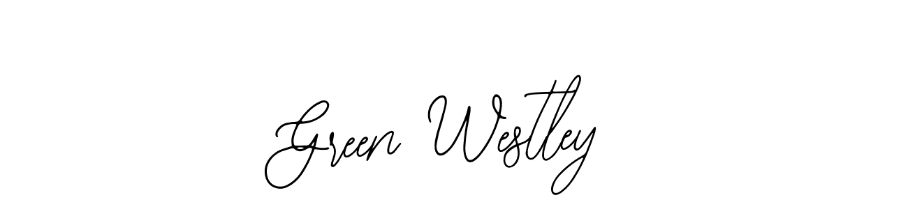How to make Green Westley name signature. Use Bearetta-2O07w style for creating short signs online. This is the latest handwritten sign. Green Westley signature style 12 images and pictures png