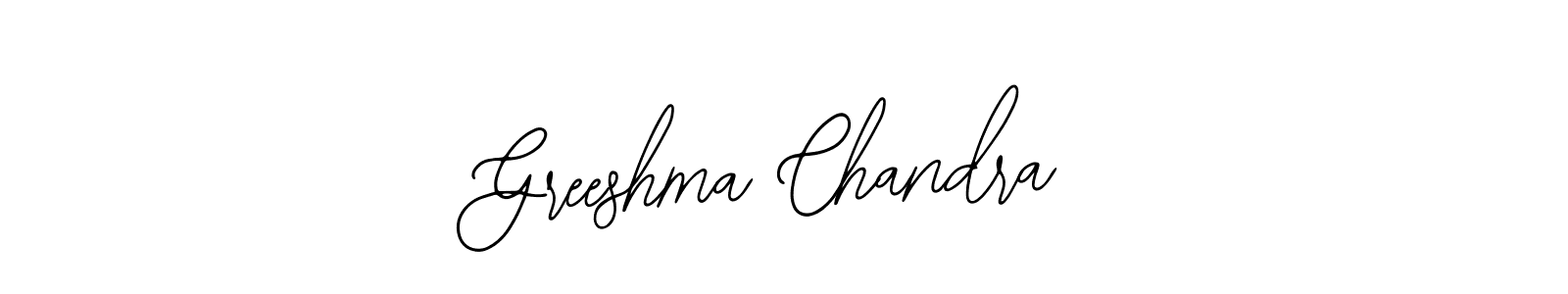 Greeshma Chandra stylish signature style. Best Handwritten Sign (Bearetta-2O07w) for my name. Handwritten Signature Collection Ideas for my name Greeshma Chandra. Greeshma Chandra signature style 12 images and pictures png