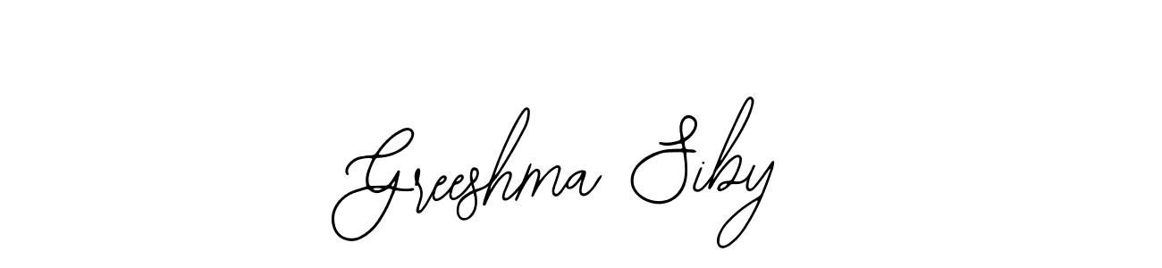 Similarly Bearetta-2O07w is the best handwritten signature design. Signature creator online .You can use it as an online autograph creator for name Greeshma Siby. Greeshma Siby signature style 12 images and pictures png