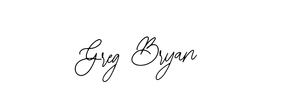 Design your own signature with our free online signature maker. With this signature software, you can create a handwritten (Bearetta-2O07w) signature for name Greg Bryan. Greg Bryan signature style 12 images and pictures png