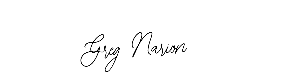 How to make Greg Narion signature? Bearetta-2O07w is a professional autograph style. Create handwritten signature for Greg Narion name. Greg Narion signature style 12 images and pictures png