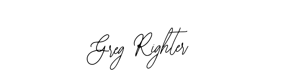 Design your own signature with our free online signature maker. With this signature software, you can create a handwritten (Bearetta-2O07w) signature for name Greg Righter. Greg Righter signature style 12 images and pictures png