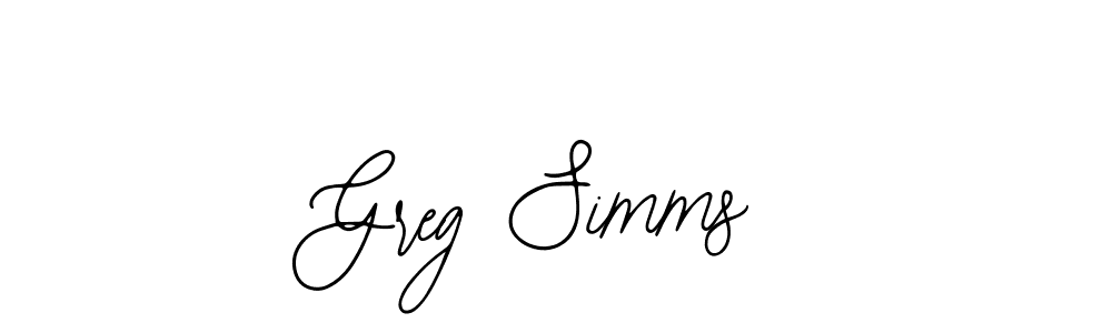 Design your own signature with our free online signature maker. With this signature software, you can create a handwritten (Bearetta-2O07w) signature for name Greg Simms. Greg Simms signature style 12 images and pictures png