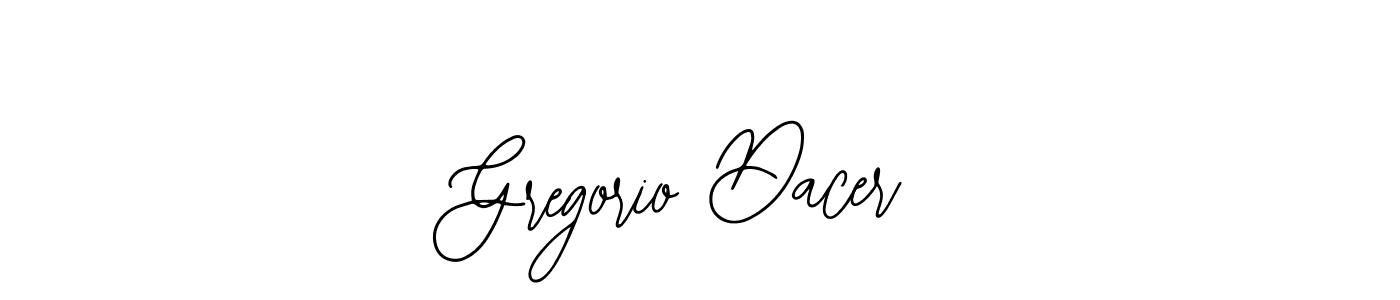 Similarly Bearetta-2O07w is the best handwritten signature design. Signature creator online .You can use it as an online autograph creator for name Gregorio Dacer. Gregorio Dacer signature style 12 images and pictures png