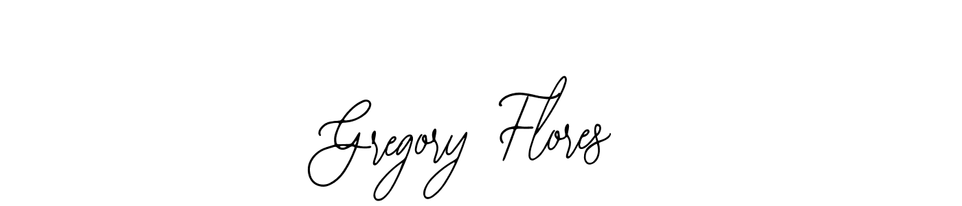 How to make Gregory Flores name signature. Use Bearetta-2O07w style for creating short signs online. This is the latest handwritten sign. Gregory Flores signature style 12 images and pictures png