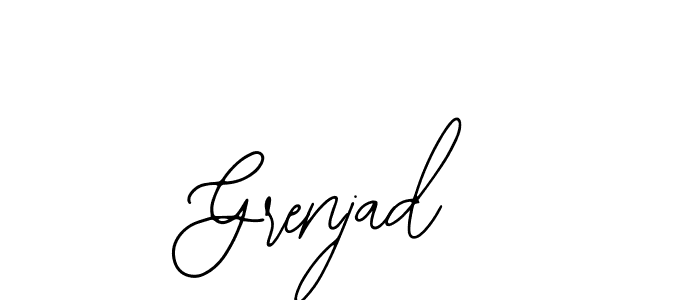 How to make Grenjad name signature. Use Bearetta-2O07w style for creating short signs online. This is the latest handwritten sign. Grenjad signature style 12 images and pictures png