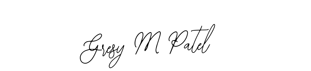 Create a beautiful signature design for name Gresy M Patel. With this signature (Bearetta-2O07w) fonts, you can make a handwritten signature for free. Gresy M Patel signature style 12 images and pictures png