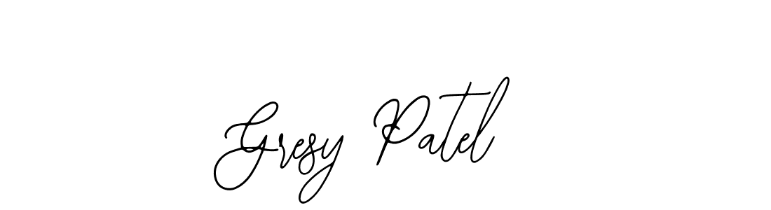 Use a signature maker to create a handwritten signature online. With this signature software, you can design (Bearetta-2O07w) your own signature for name Gresy Patel. Gresy Patel signature style 12 images and pictures png