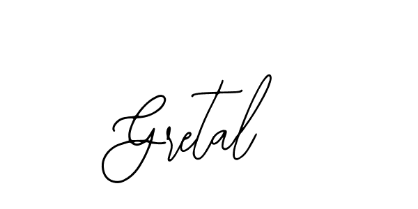 The best way (Bearetta-2O07w) to make a short signature is to pick only two or three words in your name. The name Gretal include a total of six letters. For converting this name. Gretal signature style 12 images and pictures png