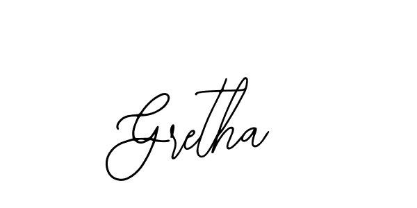 if you are searching for the best signature style for your name Gretha. so please give up your signature search. here we have designed multiple signature styles  using Bearetta-2O07w. Gretha signature style 12 images and pictures png