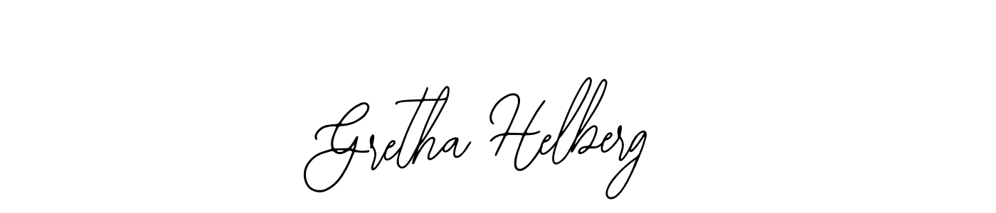 Use a signature maker to create a handwritten signature online. With this signature software, you can design (Bearetta-2O07w) your own signature for name Gretha Helberg. Gretha Helberg signature style 12 images and pictures png