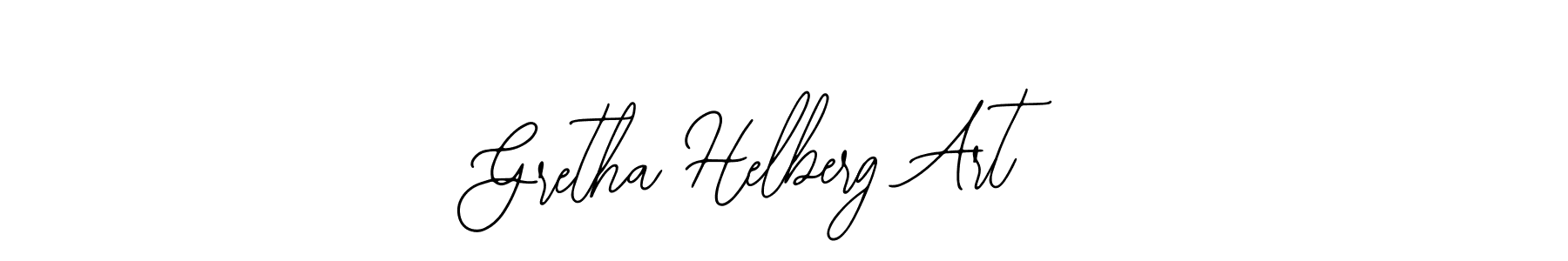 Similarly Bearetta-2O07w is the best handwritten signature design. Signature creator online .You can use it as an online autograph creator for name Gretha Helberg Art. Gretha Helberg Art signature style 12 images and pictures png