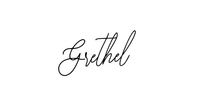 if you are searching for the best signature style for your name Grethel. so please give up your signature search. here we have designed multiple signature styles  using Bearetta-2O07w. Grethel signature style 12 images and pictures png