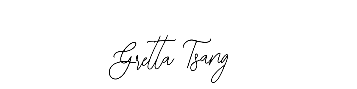 The best way (Bearetta-2O07w) to make a short signature is to pick only two or three words in your name. The name Gretta Tsang include a total of six letters. For converting this name. Gretta Tsang signature style 12 images and pictures png
