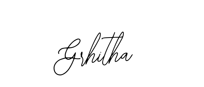 Use a signature maker to create a handwritten signature online. With this signature software, you can design (Bearetta-2O07w) your own signature for name Grhitha. Grhitha signature style 12 images and pictures png