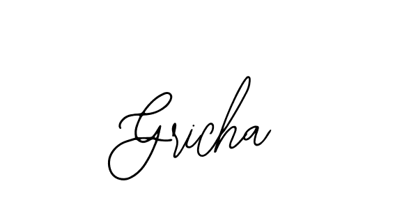 if you are searching for the best signature style for your name Gricha. so please give up your signature search. here we have designed multiple signature styles  using Bearetta-2O07w. Gricha signature style 12 images and pictures png