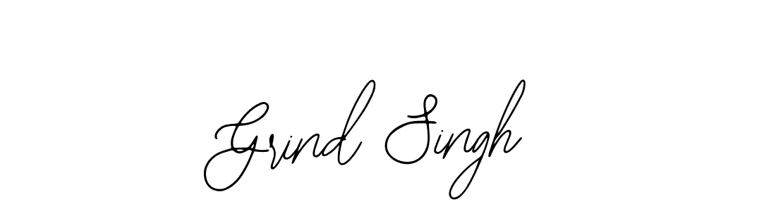 The best way (Bearetta-2O07w) to make a short signature is to pick only two or three words in your name. The name Grind Singh include a total of six letters. For converting this name. Grind Singh signature style 12 images and pictures png