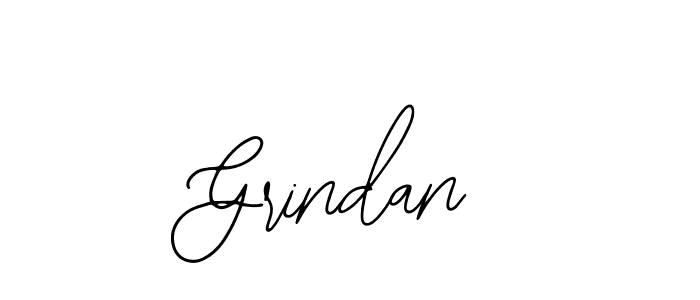 How to make Grindan name signature. Use Bearetta-2O07w style for creating short signs online. This is the latest handwritten sign. Grindan signature style 12 images and pictures png